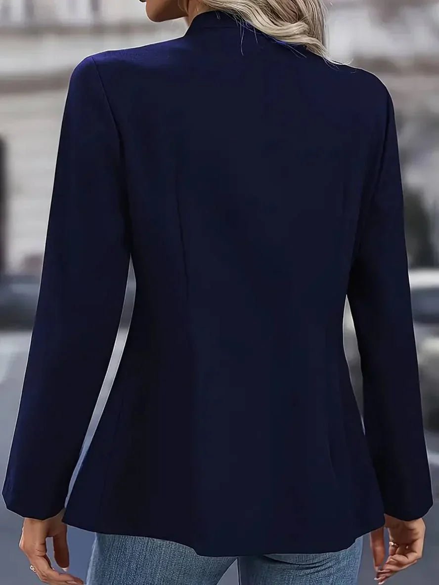 Classis Blazer with Silver Buttons and Open Front